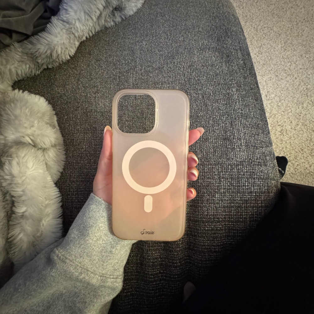 Clear Pink MagSafe-Compatible iPhone Case
